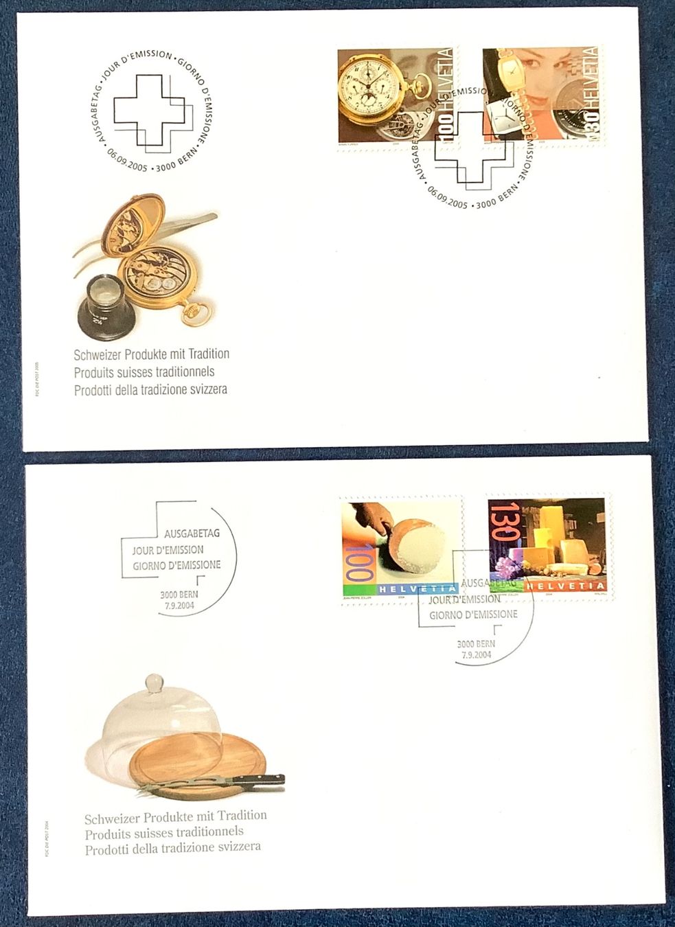 Tutti i francobolli: 2004 - 2005 -  FDC Schweizer Produkte mit Tradition – Nuovo (secondo la descrizione) da Liestal venduto da Skunk02
