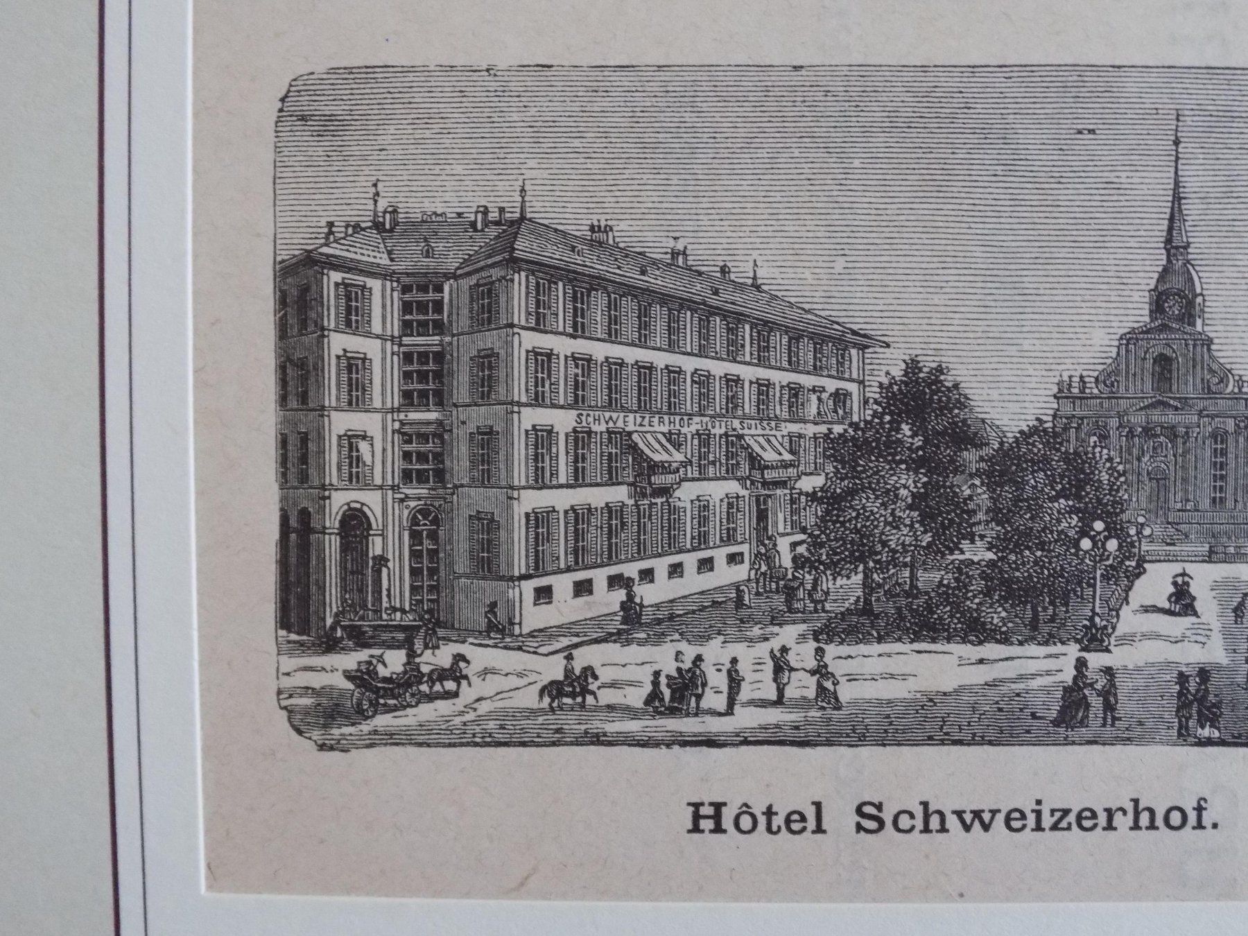 Incisioni: Hotel Schweizerhof in Bern – Usato da Risch venduto da Antikfee 4