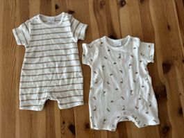 2x Bodys-kurzarm Gr. 50/56 Smile für Baby