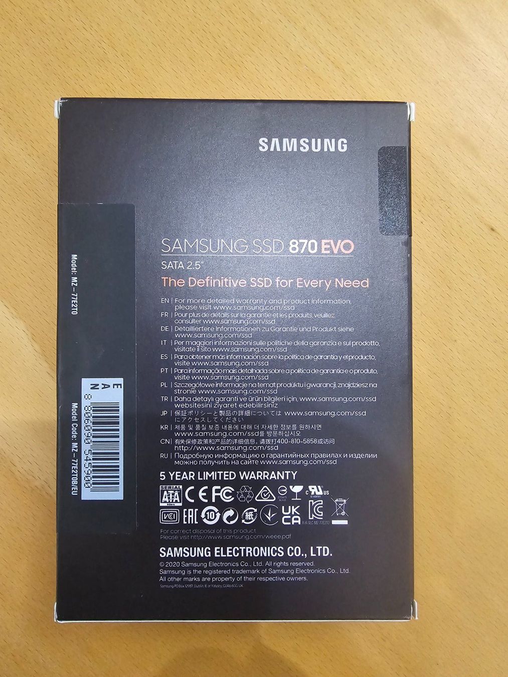 Samsung Harddisks: Samsung SSD 870 EVO 2.5" SATA 2000 GB – Neu und originalverpackt aus Zollbrück von gueschu01 1