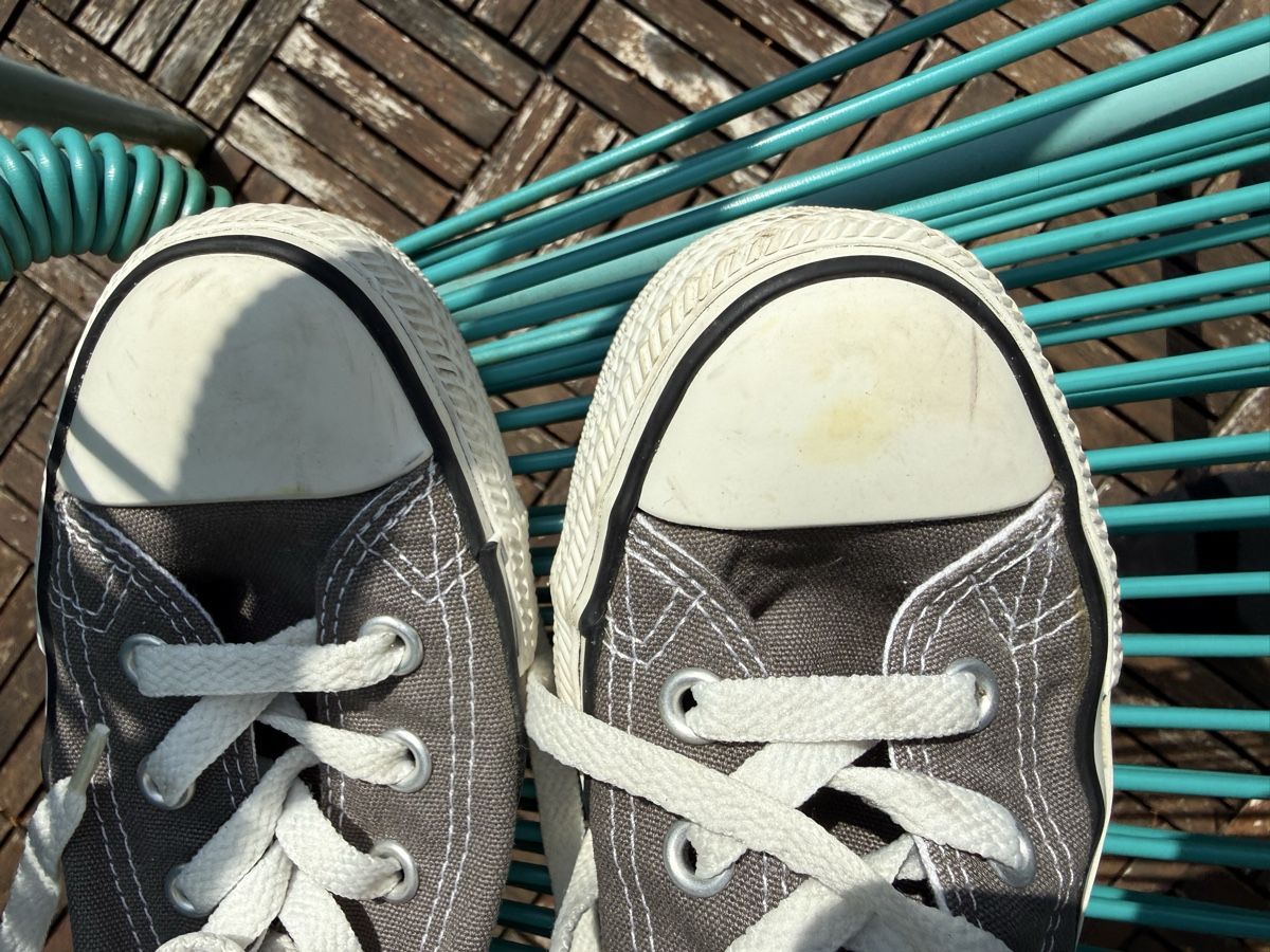 Converse Herrenschuhe: Converse All Stars Chucks Gr. 4 / 36.5 Grau – Gebraucht aus Russikon von Leks4 6