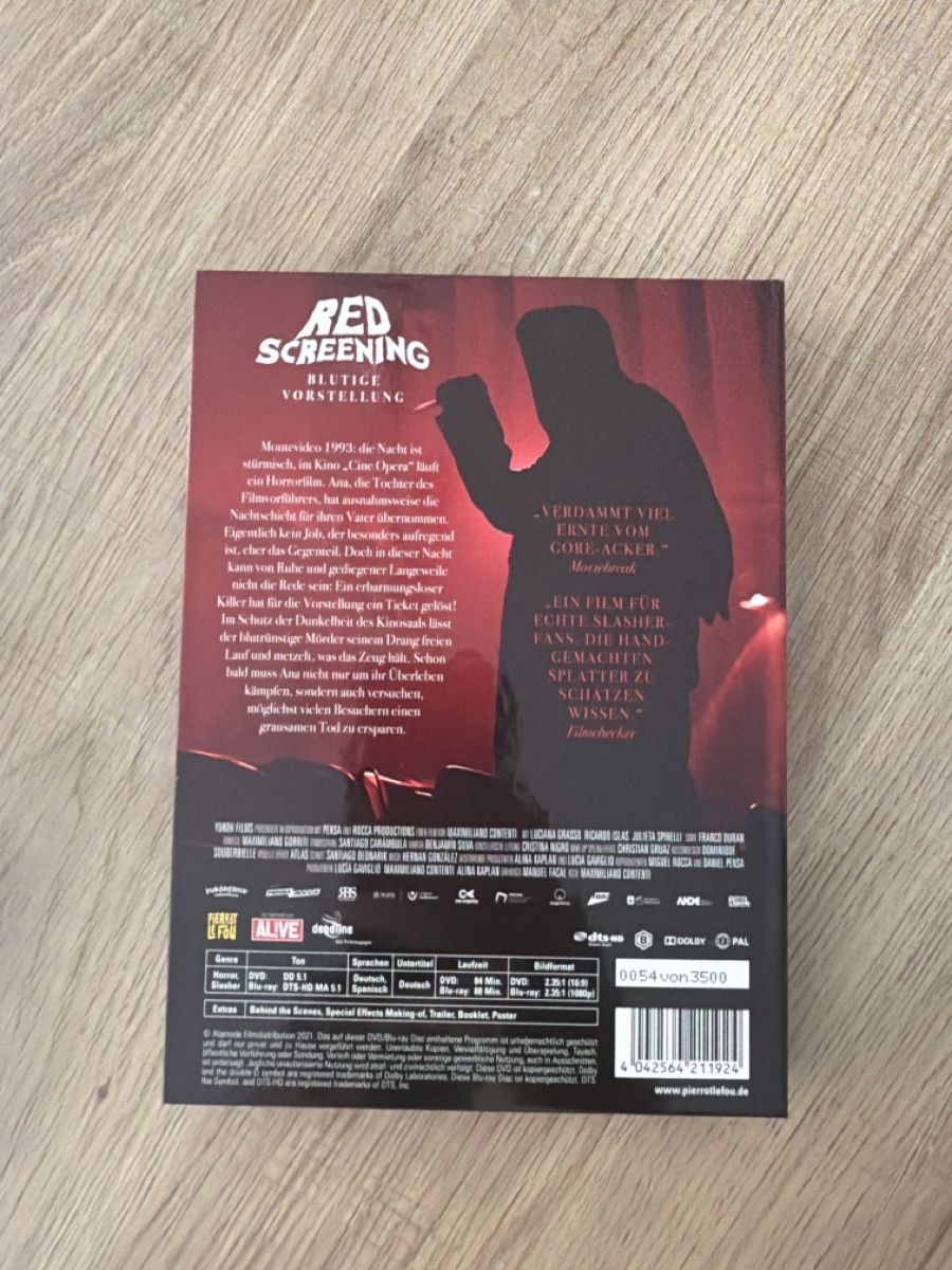 Alle DVDs: Red Screening (2020) BluRay Mediabook – Gebraucht aus Hagendorn von masterchieff 1