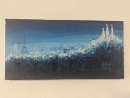 Paris ein wunderschönes original Öl Gemälde sign. aus 1988