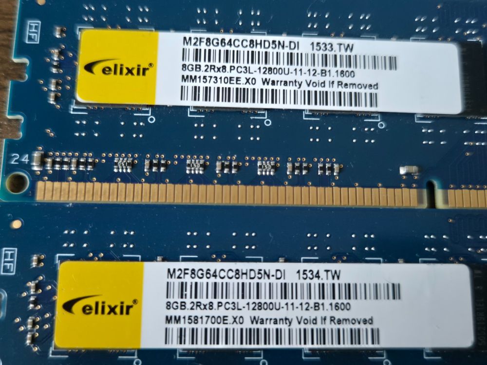 4 GB DDR3 PC3-12800U Per Desktop | 240 Pin, Modulo Singolo Hynix, Usato