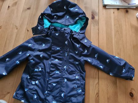 Regenjacke impidimpi dunkelblau Autos Grösse 74/80