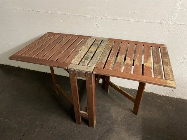 IKEA Garten, Balkontisch, 2 Teilig klappbar, Holz Kaufen auf Ricardo