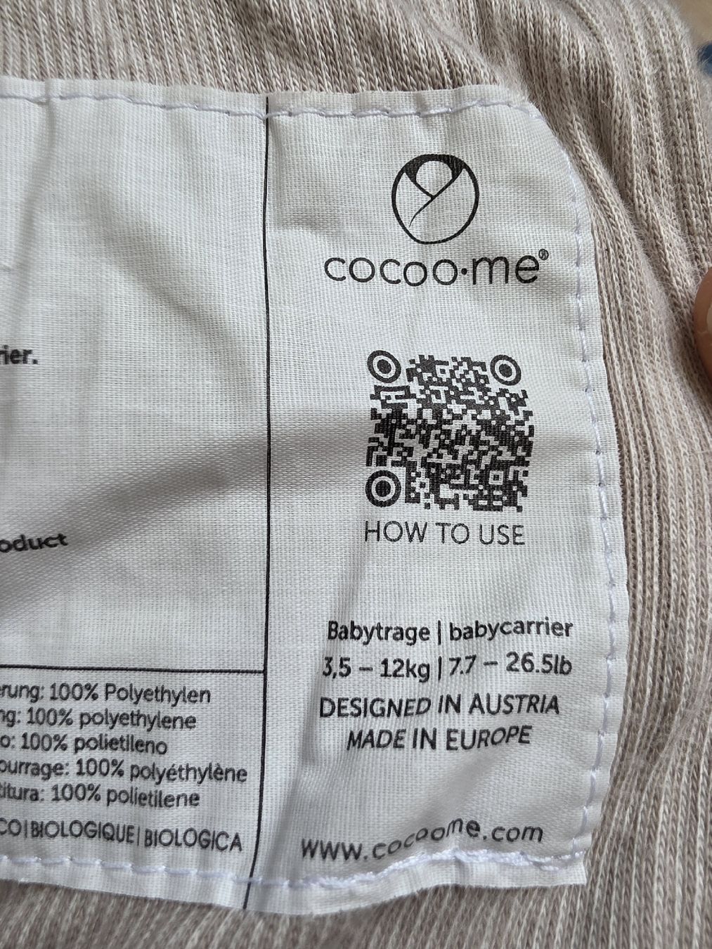 Porte-bébés ventraux & dorsaux: Cocomee Helium – D'occasion à Beromünster par Sweden1218 1