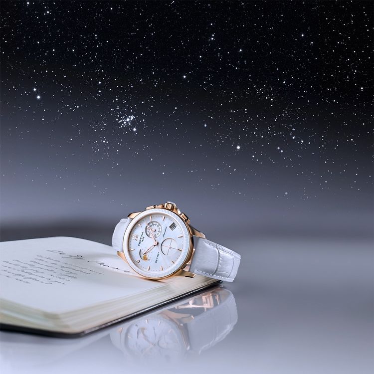 Certina ds first discount lady chronograph moon phase