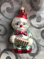 Clown mit Ziehharmonika Fasnacht Christbaumschmuck
