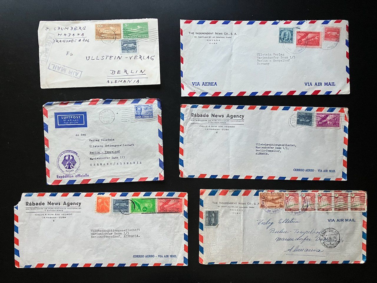 Tutti i francobolli: Luftpostbriefe Lateinamerika 1950er Jahre – Usato da Nesslau venduto da zueri6 4