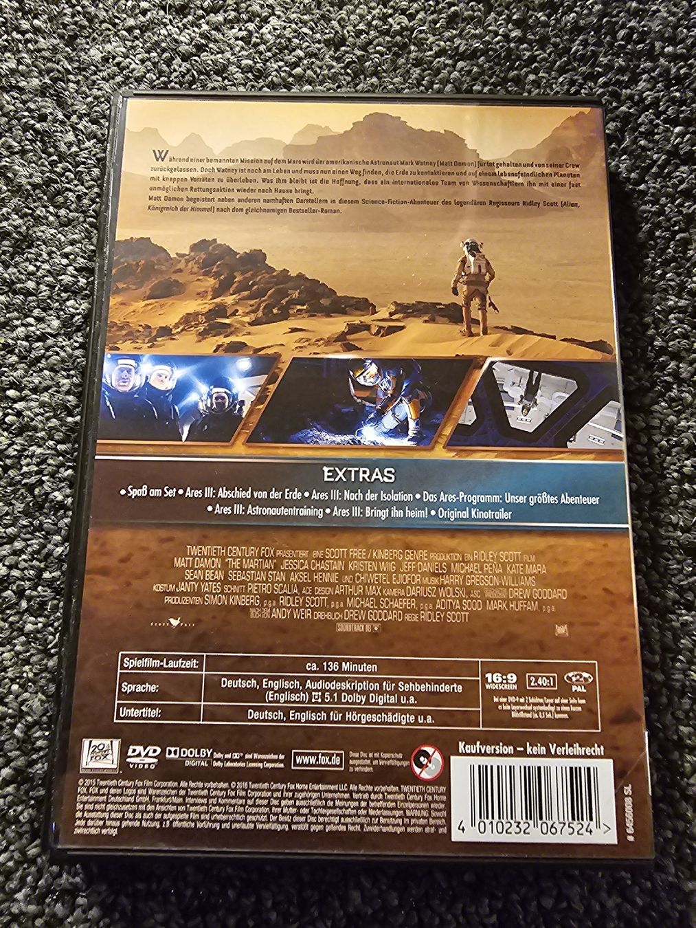 Tous les DVDs: Der Marsianer (22639) – D'occasion à Ruswil par jan_bxl5 1