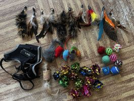 Katzenspielzeug Feder Cat Toys Feather Mice Balls Knister