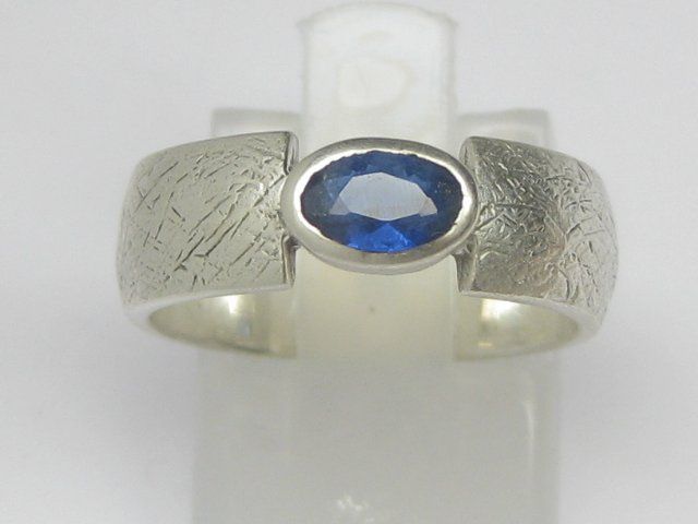 Ringe: Ring Silber 925 + MP blauer Spinell synthetisch Gr. 53 – Gebraucht aus Ermatingen von Decovin 2