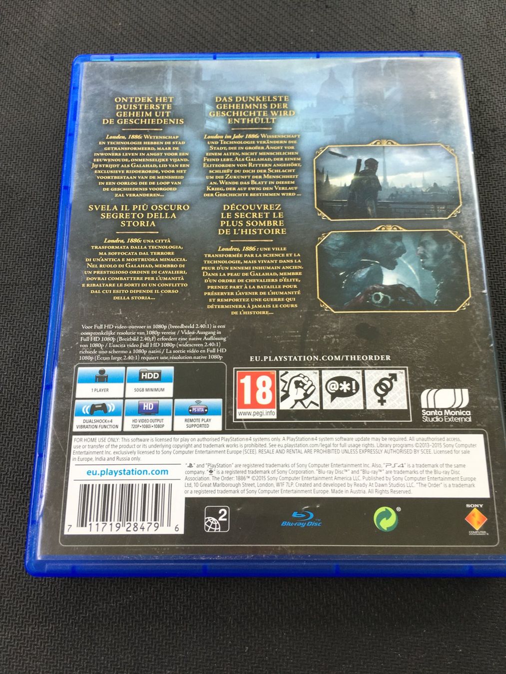 Sony Spiele: The Order 1886 - PS4 / Playstation 4 – Gebraucht aus St.Gallen von Punktchen01 1