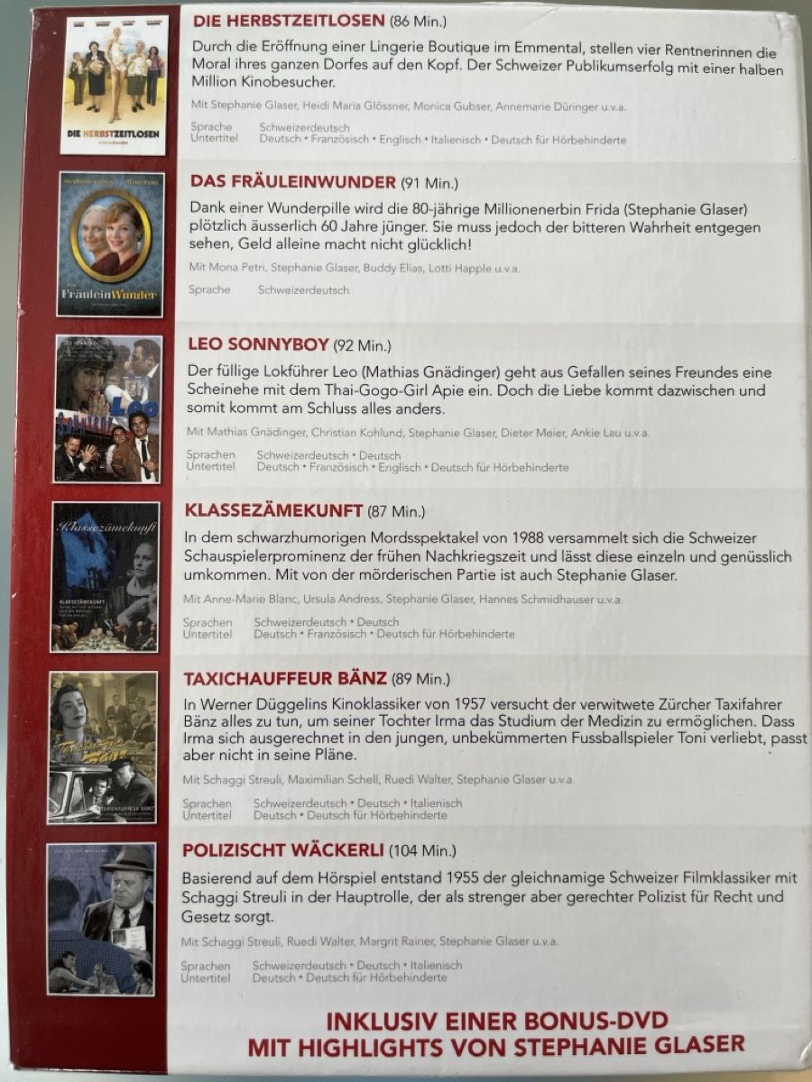 Alle DVDs: Stefanie Glaser Collection – Neu (gemäss Beschreibung) aus Subingen von Steps 1