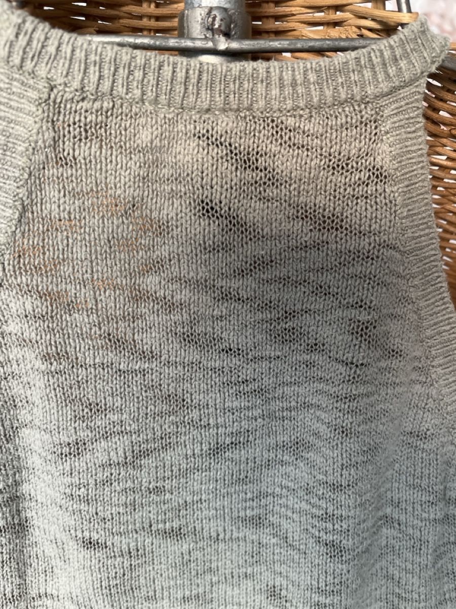 H&M Top: Stricktop H&M, Khaki, Baumwolle, S – Usato da Solothurn venduto da Bobesch08 4