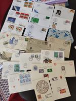 lot suisse FDC courrier postal chargé oblitérations