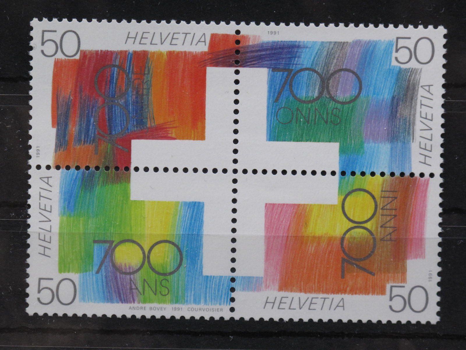 Tutti i francobolli: CH 1991 Sondermarke 800 J. Bern BL ** – Usato da Wil SG venduto da fva01
