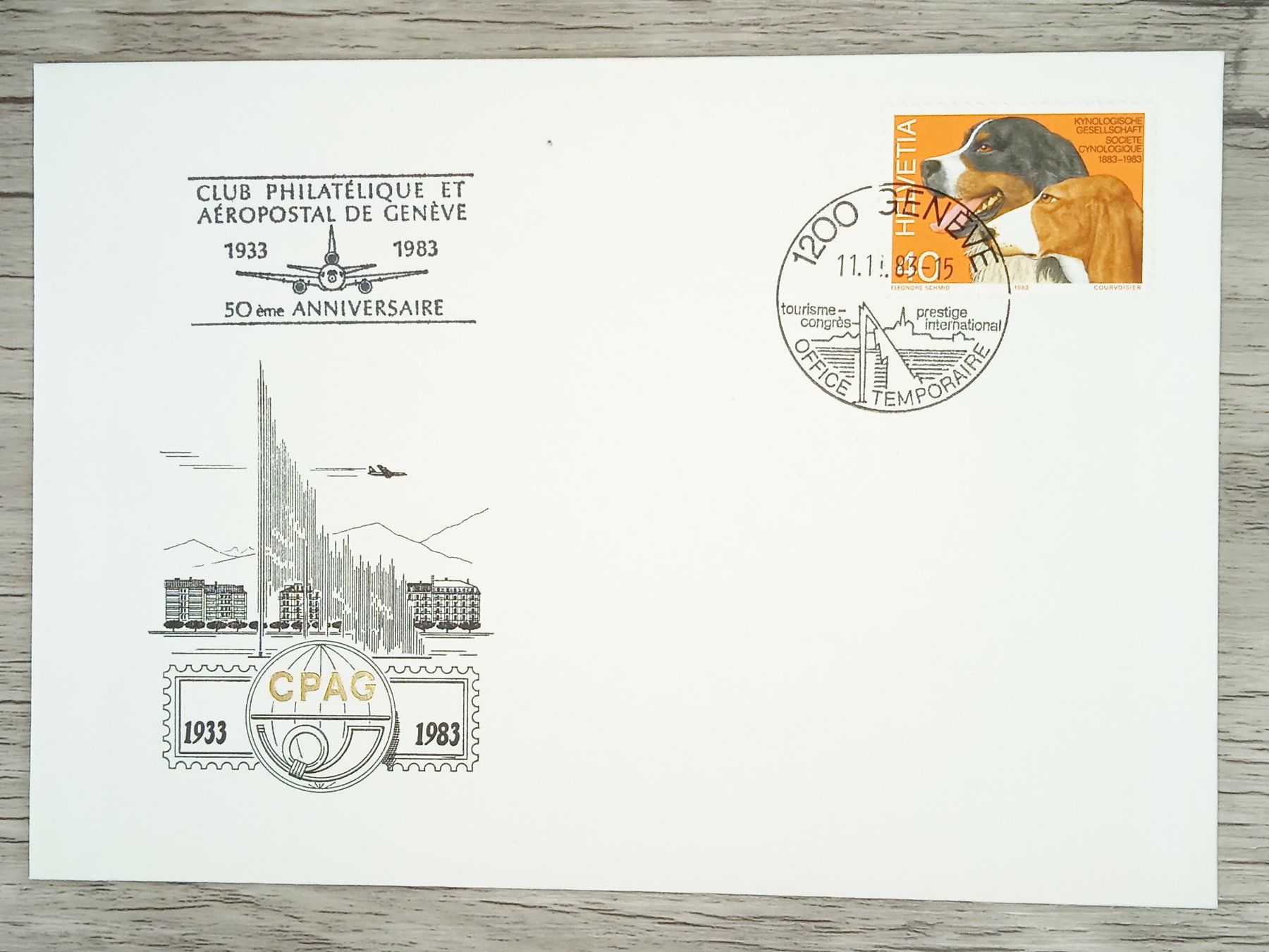 Alle Briefmarken: TR17 Enveloppe + Timbre Suisse 1983 – Gebraucht aus Cousset von Patrick_Collections