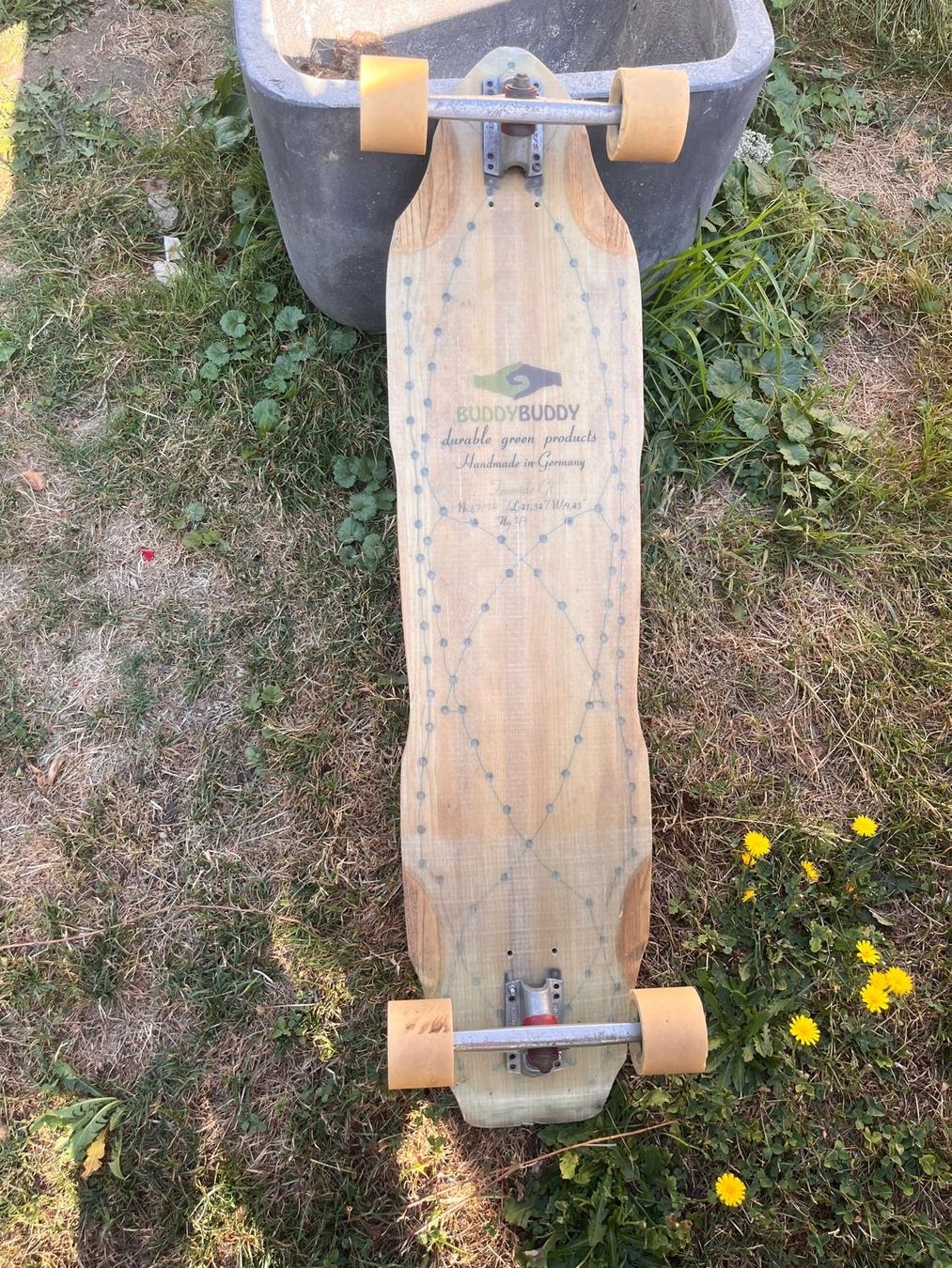 Skateboards: BuddyBuddy Longboard Handmade in Germany used condition – Gebraucht aus Tafers von JP911