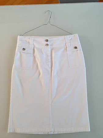 Jupe mi-longue Dolce & Gabbana, blanc