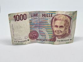 1000 lire italiane 1990