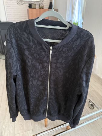 Veste Bomber Batik Noire, Taille XL 