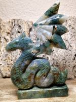Moosachat Drachen-Fabelwesen 610g
