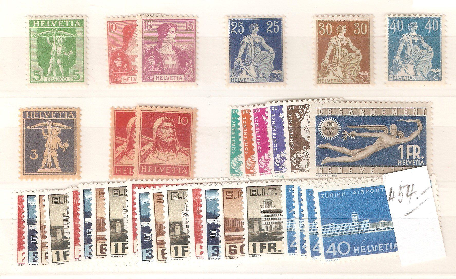 Alle Briefmarken: Los ***  35 Werte – Neu (gemäss Beschreibung) aus Lausanne von Whorvath