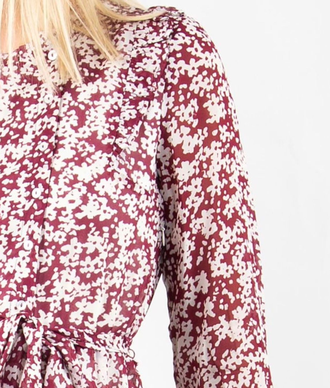 Caroll Vestiti: Robe fleurie bordeaux Caroll – Usato da Fribourg venduto da hap_25hw 1