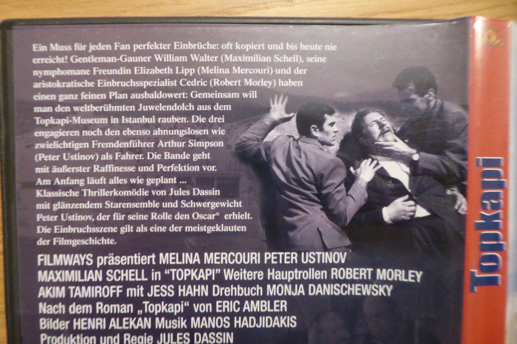 Tutti i DVDs: DVD Topkapi Peter Ustinov Melina Mercouri Maximilian Schell – Usato da Allschwil venduto da Summelsarium 1