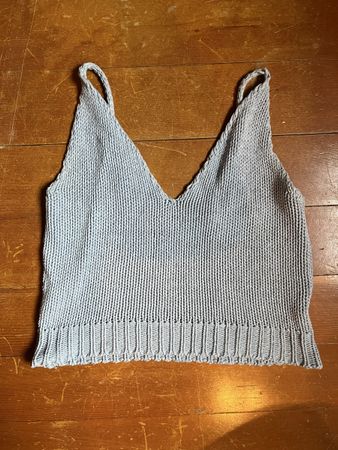 Top donna maglia grigio taglia M nuovo