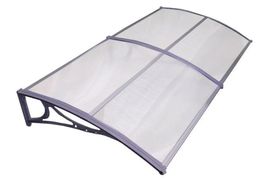 Pultvordach 100x295 UV resistent silber