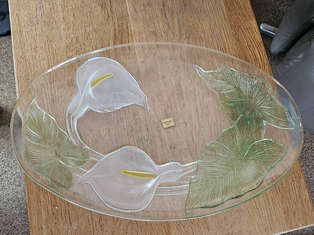Servierplatten: Glasplatte Arum von Luminarc – Gebraucht aus Birrhard von pas_5sl2 1