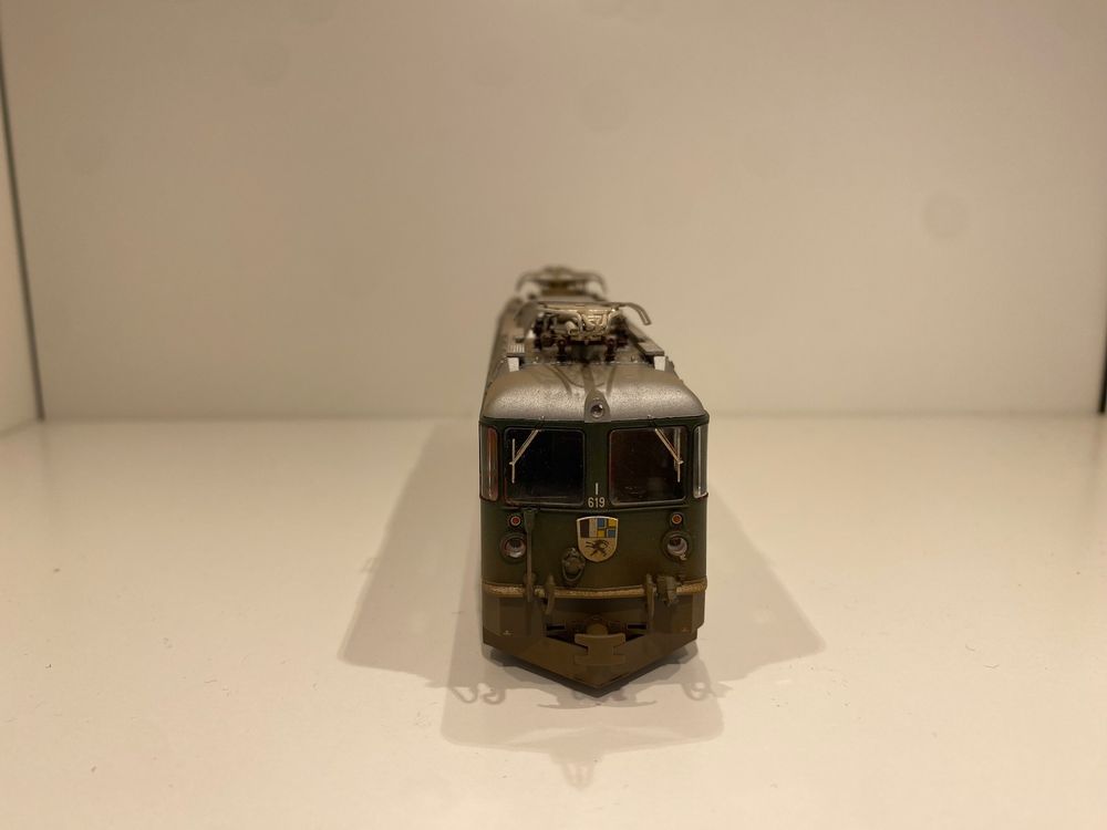 Bemo Modelleisenbahnen: RhB Ge 4/4 II 619 "Samedan" mit 5-pol Antrieb – Gebraucht aus Wettingen von Moba.Blum 1