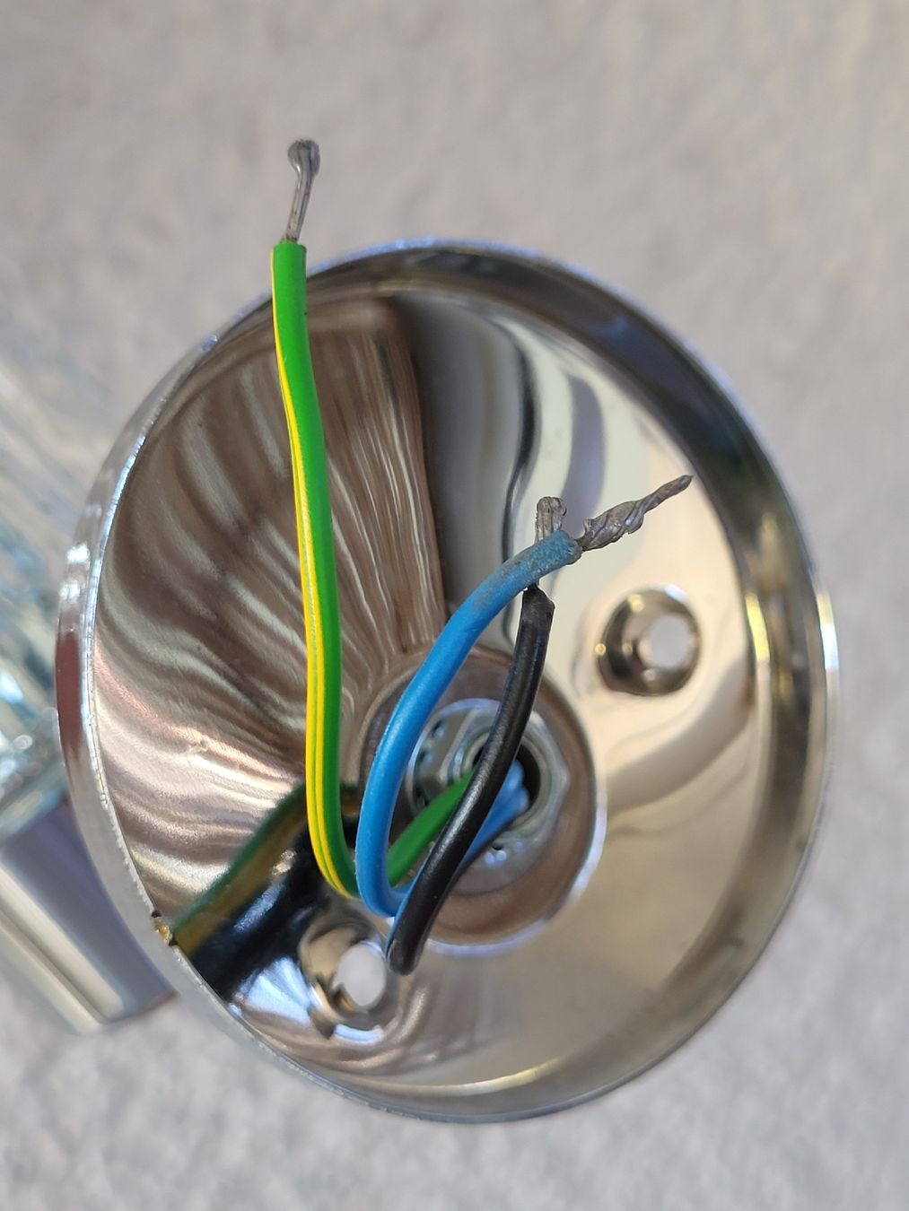 Lampen: 70er Jahre Wandlampe Pressglas Eis-Effekt  – Gebraucht aus Buttikon SZ von Renco 5