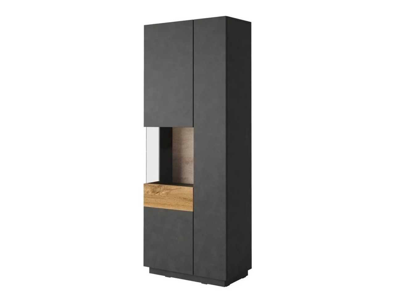 Vetrine: Display (Matera grau + Wotan Eiche) Vitrine – Usato da Aarau venduto da Agp_Thrift44