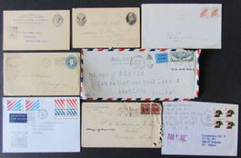 USA: 23 Poststücke aus 1888–1993