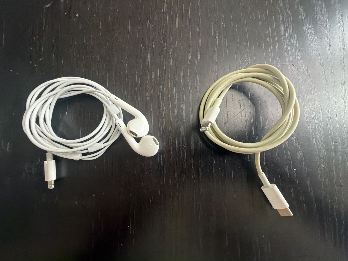 Apple Cuffie: Apple EarPods with Lightning and Lightning to USB-C Cable – Usato da Winterthur venduto da and_7fwy
