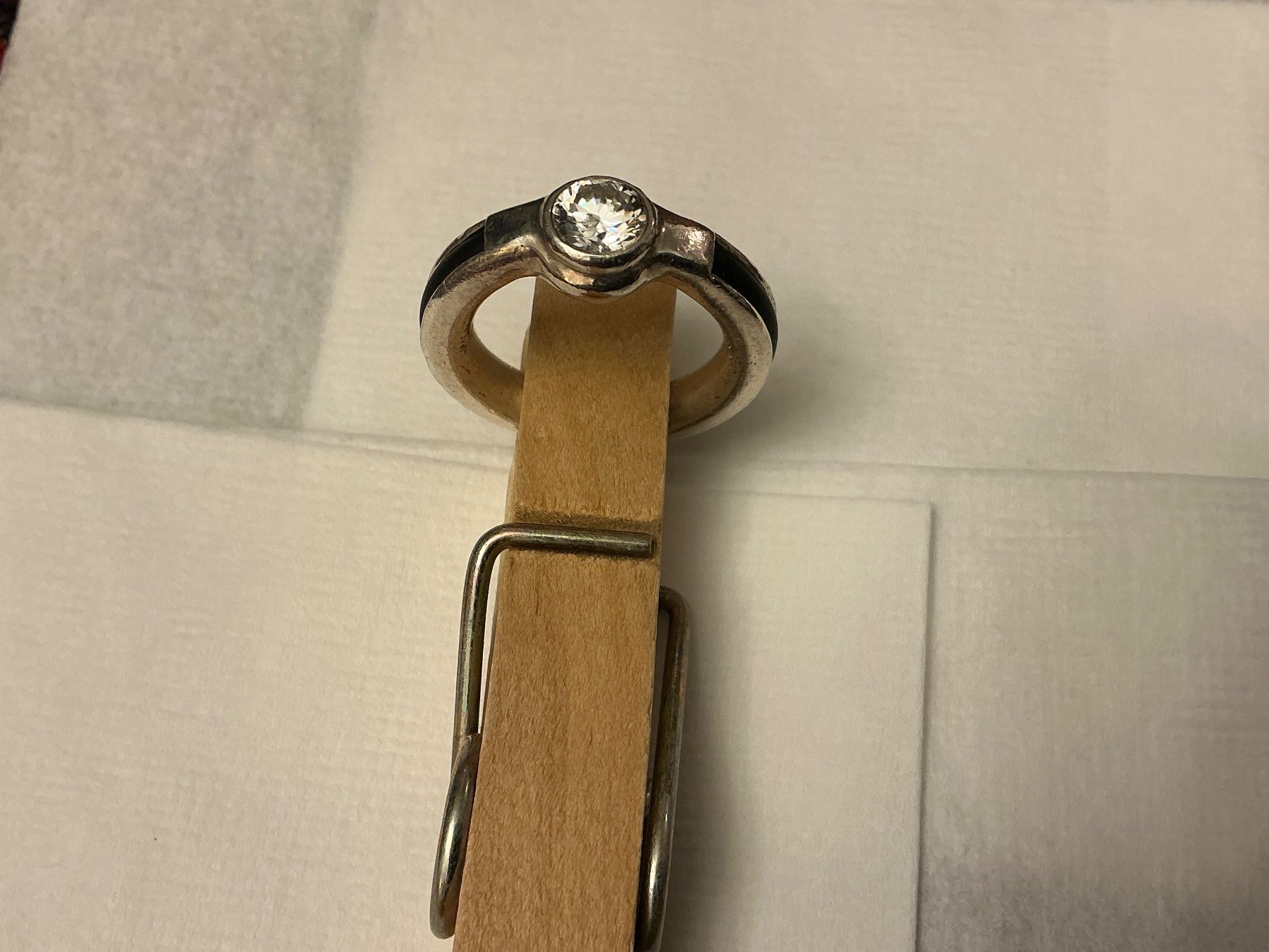 Ringe: Silberring mit Zirkon und Kautschuk – Gebraucht aus Moosseedorf von MarcPSahli 1