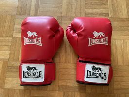 Red Boxing Gloves S/M with 280cm hand wraps