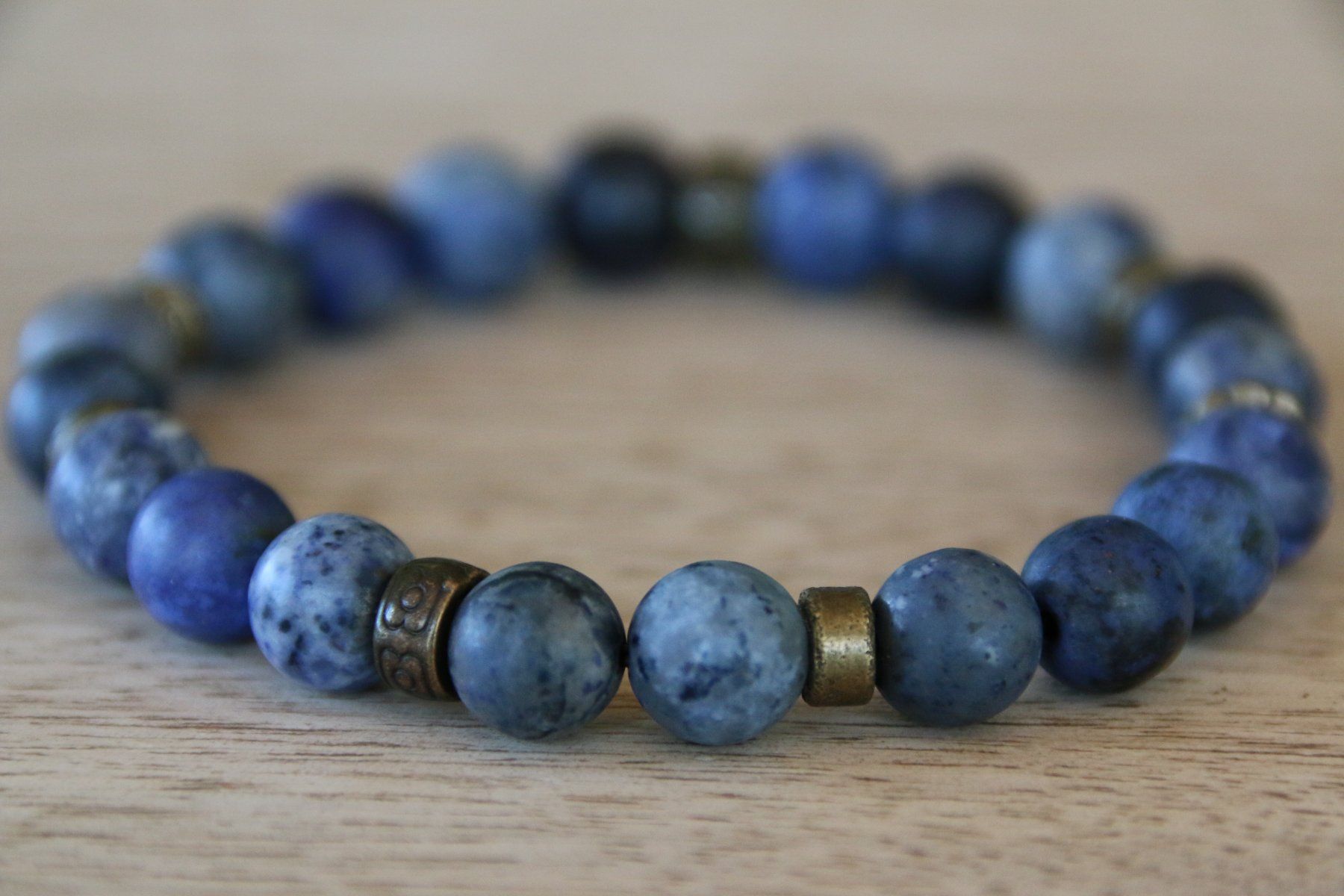 Bracciali & Braccialetti: Herren Armband aus Dumortierit – Nuovo (secondo la descrizione) da Bäriswil BE venduto da Beti33