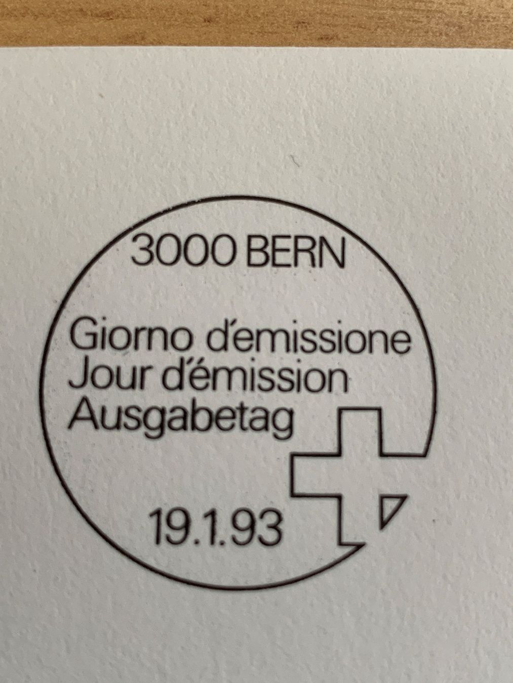 Tutti i francobolli: Ersttagsbrief 19.1.1993 "A-Post" CH 80, gestempelt – Usato da Ibach venduto da lisch3 1