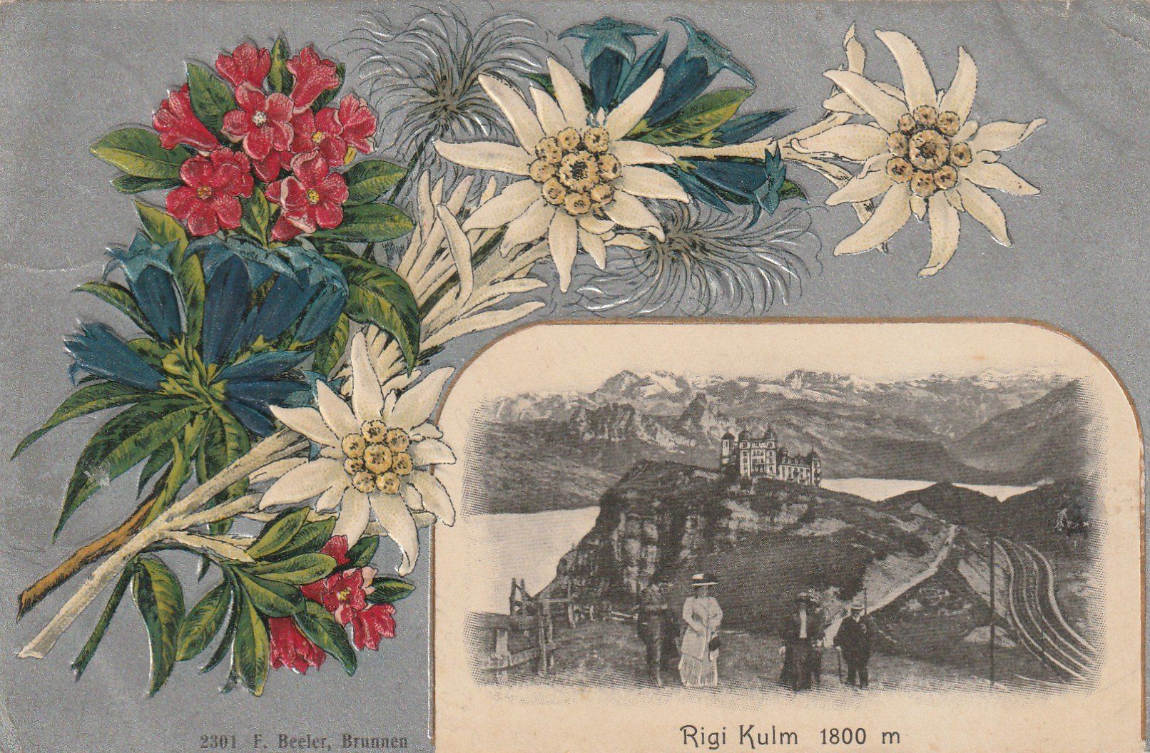 Cartes postales: Rigi Kulm Prägekarte – D'occasion à Rorschacherberg par fratovi2