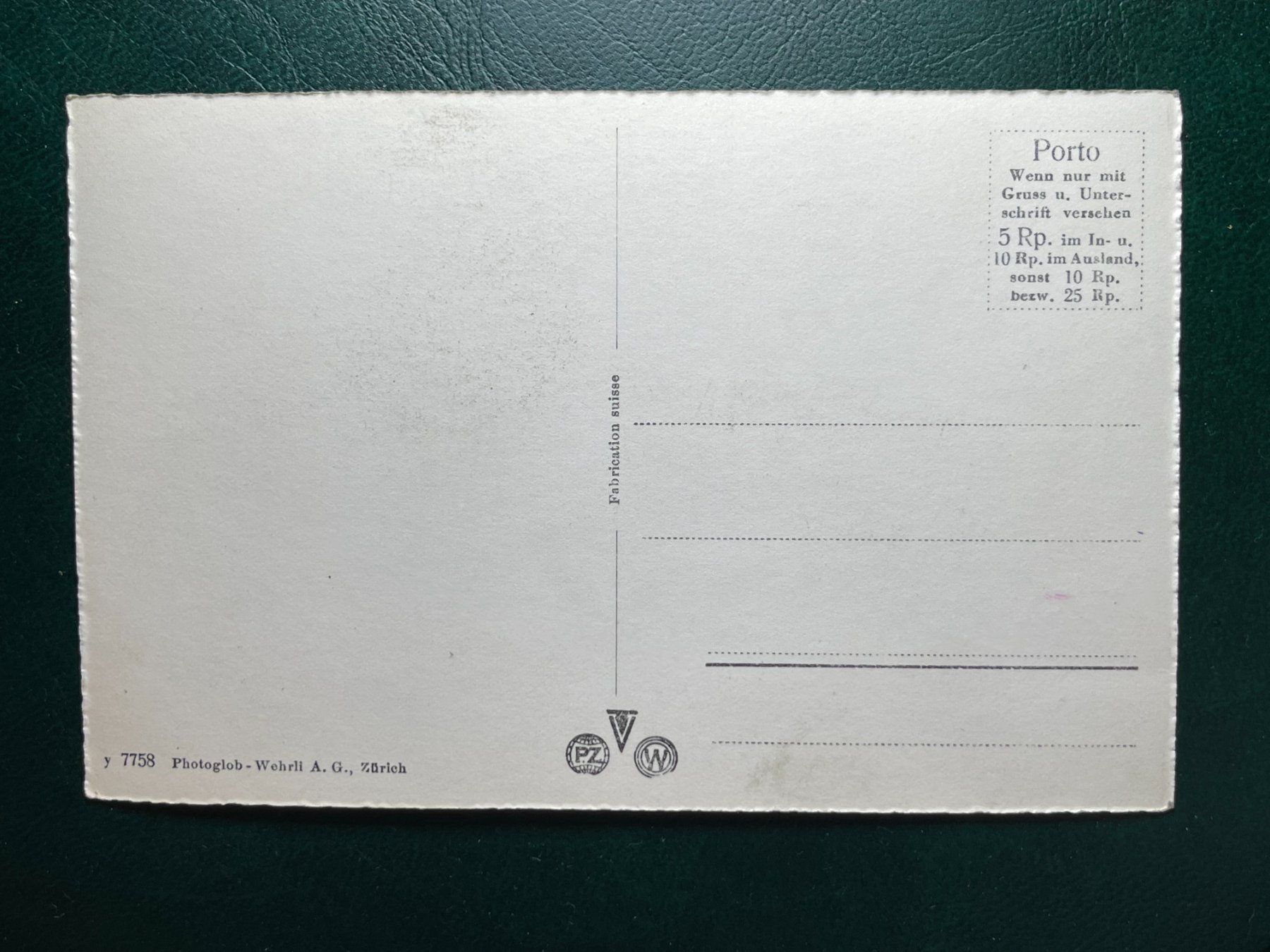 Cartes postales: Zürich und die Alpen – D'occasion à Steg VS par _vinci_ 1