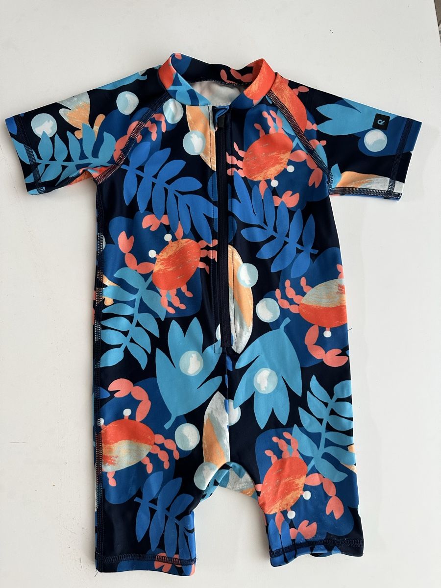 Reima Costumi da bagno: Reima Badeanzug Kurzarm Blau Grösse 80 – Usato da Brugg AG venduto da Keks.und.Kruemel