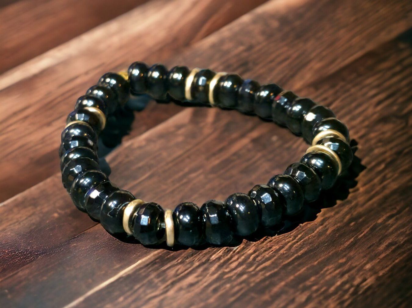 Bracciali & Braccialetti: Armband Onyx und Bronze – Nuovo e nell'imballaggio originale da Aarau venduto da Schmuckhoehle_MD 1