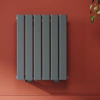 Design Heizkörper 600x465mm Anthrazit, Einlagig Heizkörper