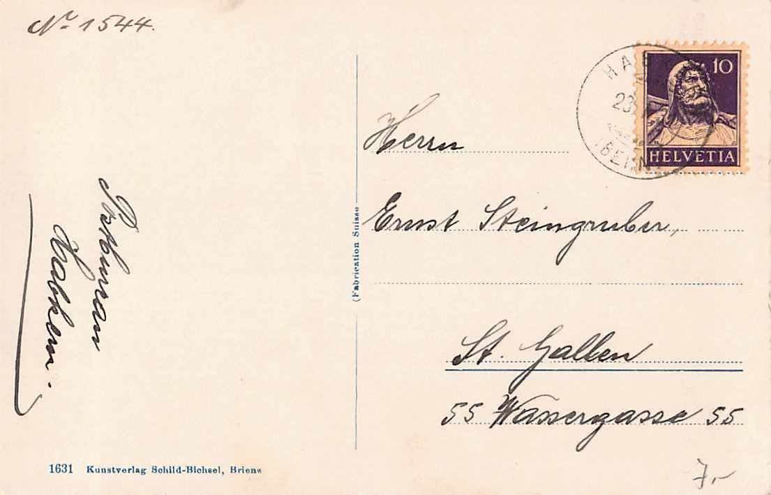 Ansichtskarten: GRUSS aus HABKERN 1931 – Gebraucht aus Winterthur von SchatzchischtliWinti 1