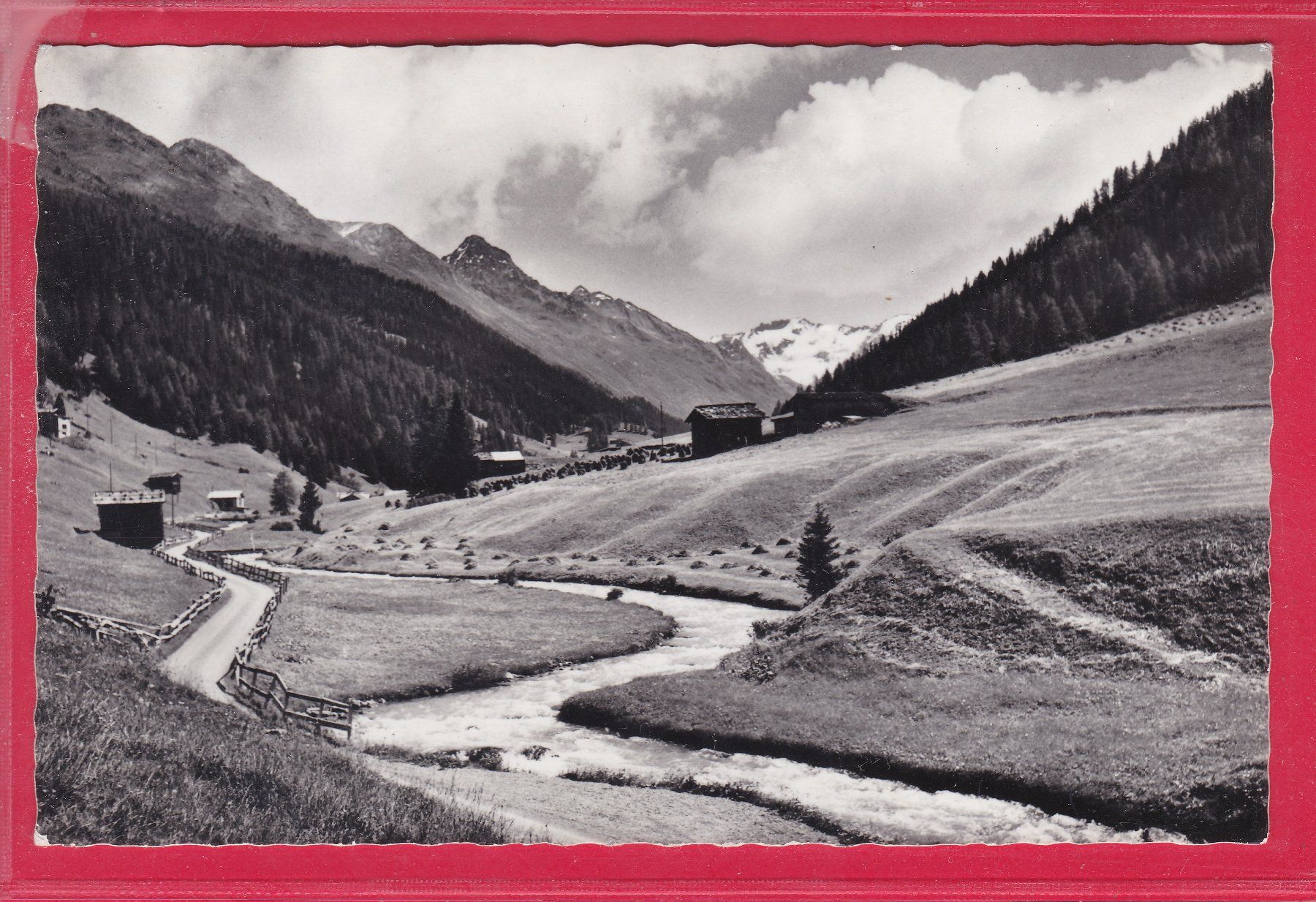 Cartoline postali: DAVOS, BLICK INS DISCHMATAL, 7.10.1964 – Usato da Oberrieden venduto da Gebirgsstelze